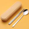 ZISIZ 304 Stainless Steel Portable Chopsticks Fork Set