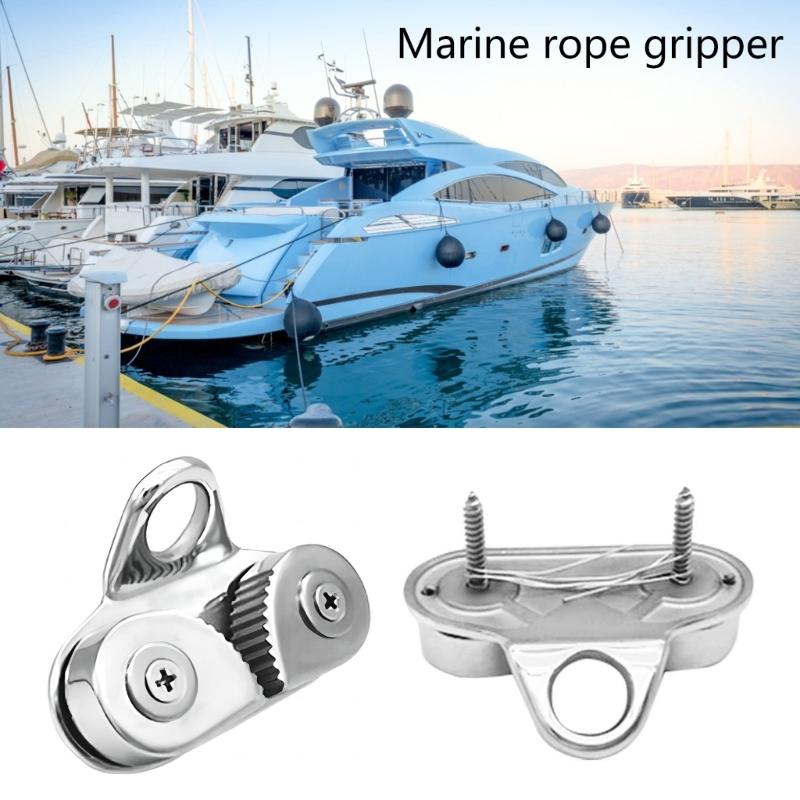 Steel Boat Fast Entry Cams Cleat With Leading Rings Bearing Rope Clamp Pilates Equipment Boat Cleats Kayak Marine
