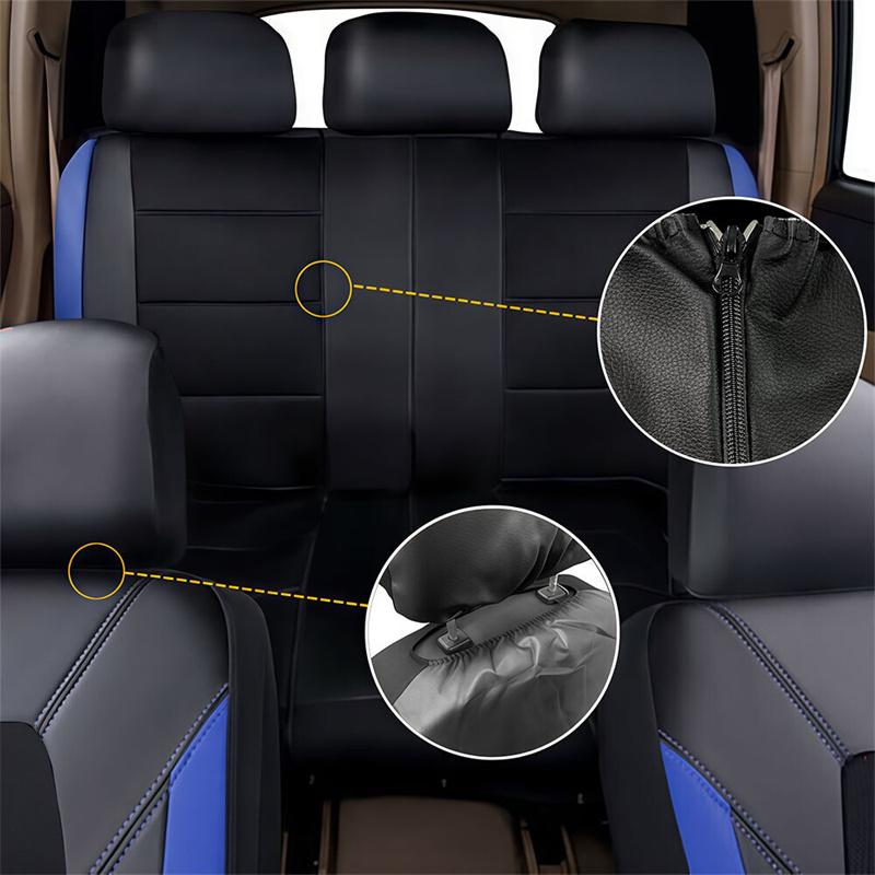 Car Seat Cover Full Set Cloth Universal Polyester Breathable Washable Suitable For Car Truck Van Suv Car Accessories