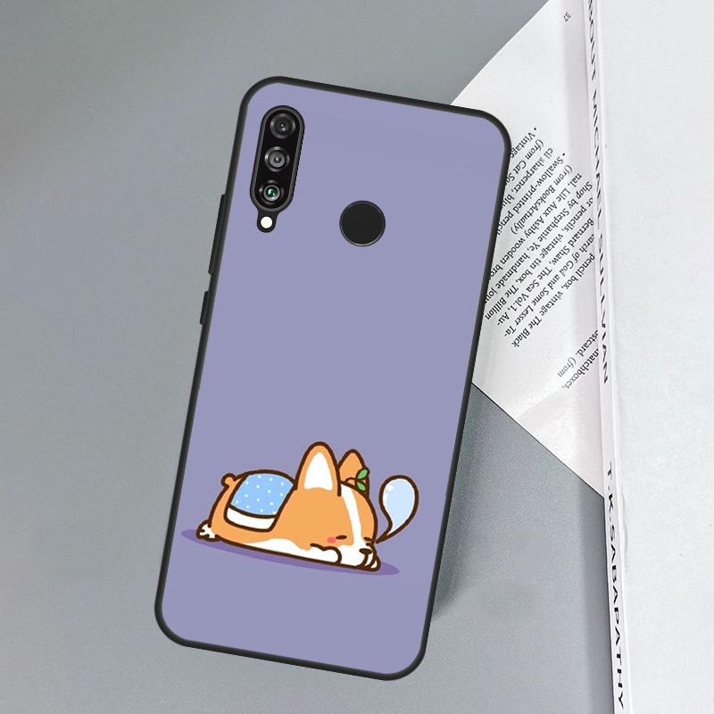 Cartoon Corgi For Huawei Nova 11i 12i 12s 8i 7i Y73 Y70 Y90 Y60 Y72 Y61 Y91 9 10 SE P30 Pro P40 Lite Case