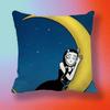 Goth Girl Nemi  Doublesided printed pillow cover Solid color minimalist pillowcase fits all bedroom styles