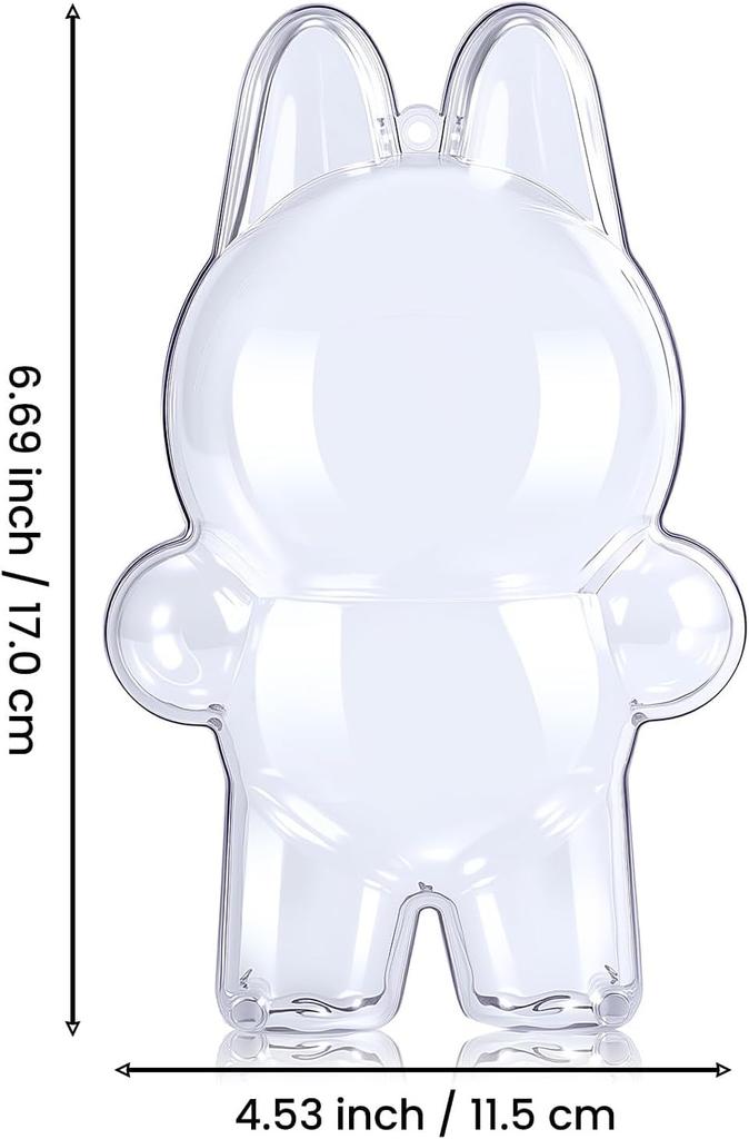 LABUBU Clear Clear Fits Standing and Sitting Convenient Storage and Thin and Lightweight Acrylic Display Prevents and Loss Standing Case, Cover,