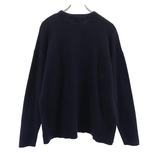 CLANE HOMME Long sleeve sweater 1 Navy system knit Men's Used