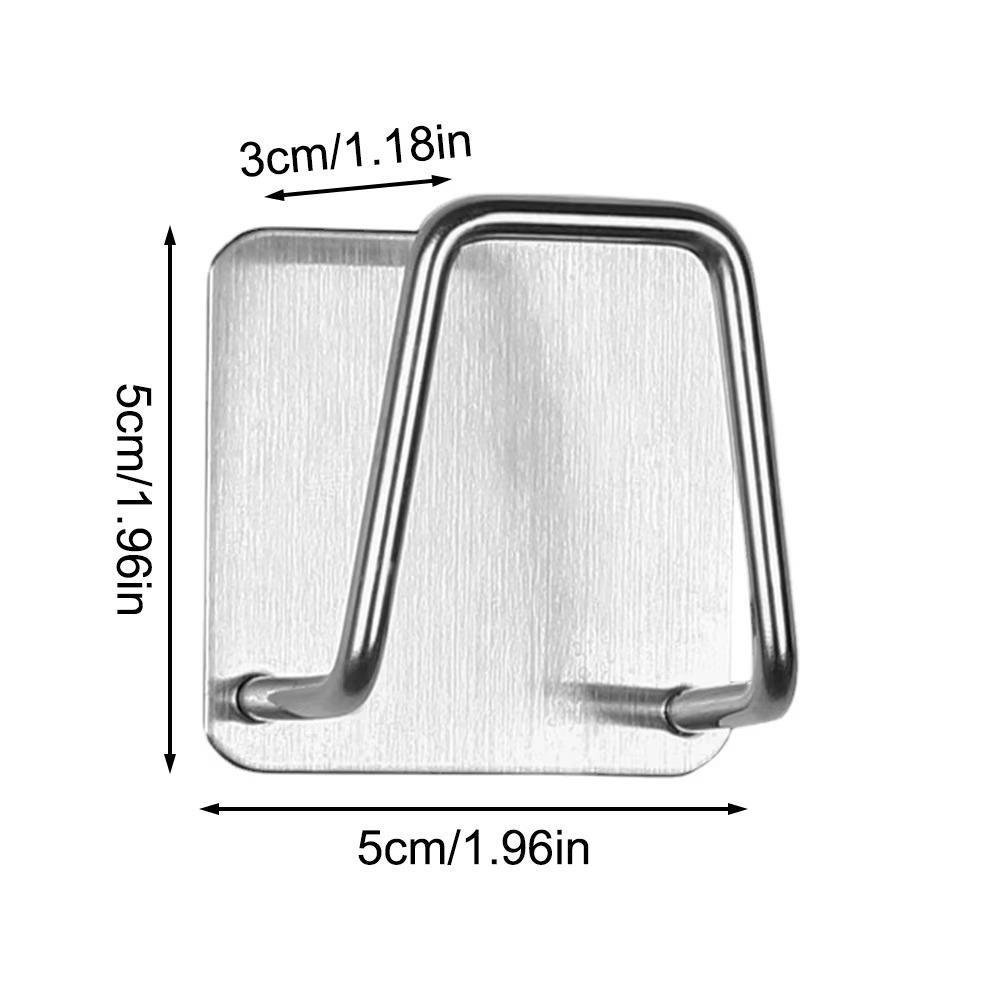 Sponge Holders for Kitchen Sink, Strong Adhesive Small Sponge Holder, Premium Rustproof & Waterproof Kitchen Sink Caddy