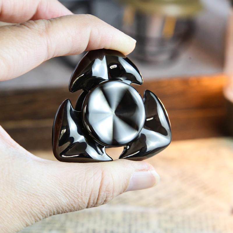 Tintenfisch EDC Fidget Spinner Edelstahl Drei-Blatt Hand Spinner Kreatives Stressabbau Spielzeug Büro Erwachsene Geschenke
