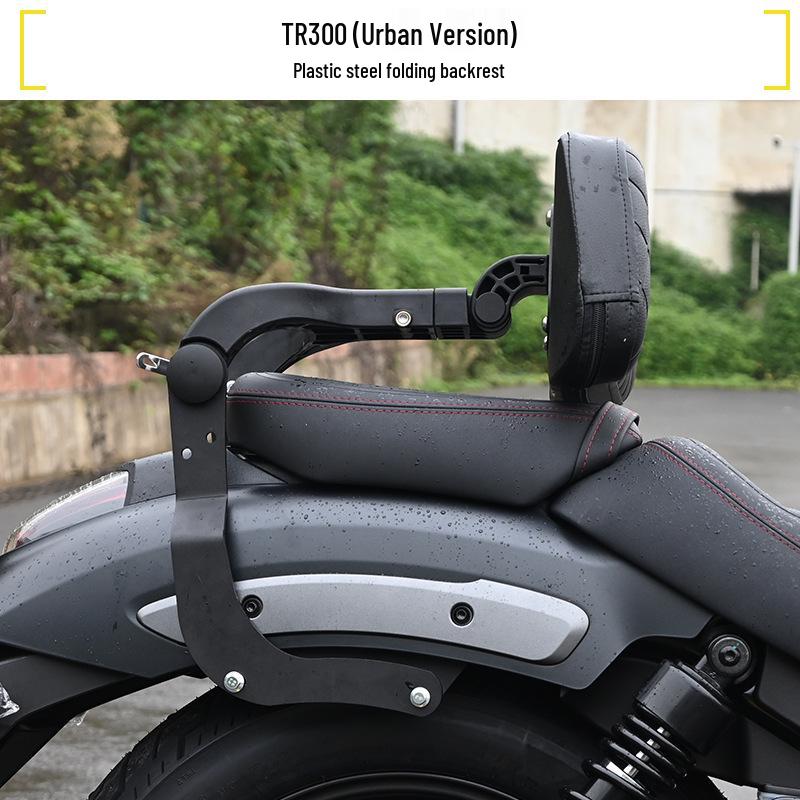 Haojue TR300 PLUS Urban Motorcycle Bumper with Folding Backrest & Side Bag Luggage Rack