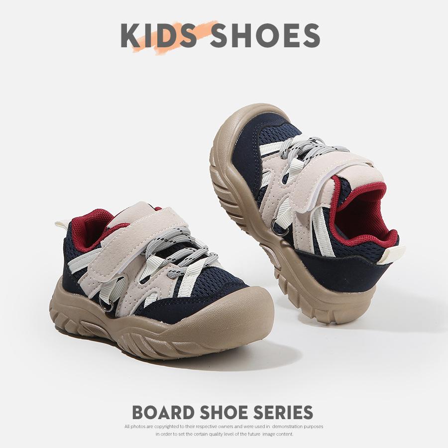 

Children s casual sports shoes mesh breathable 2025 summer Korean version of girls shoes medium children cool handsome boys classmates 25 синий