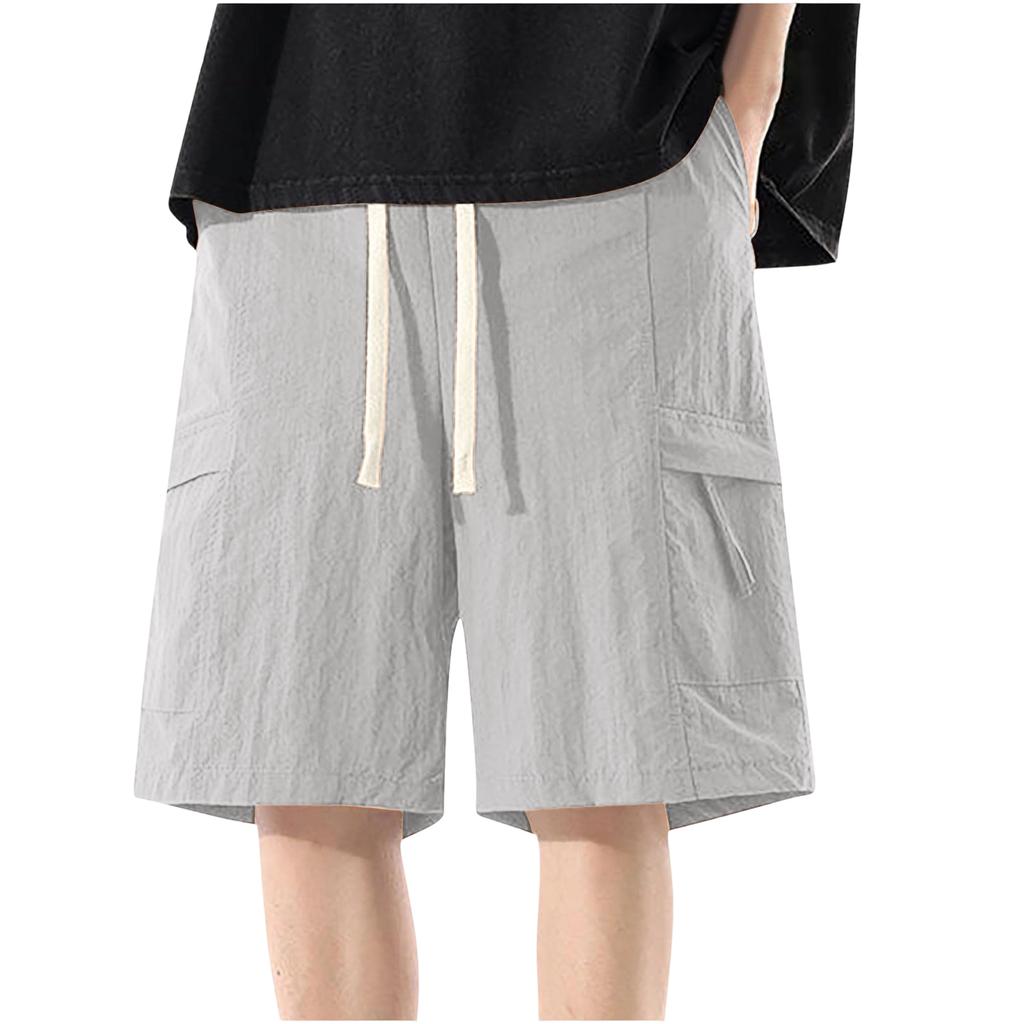 Men's Breathable Loose Fit Cargo Shorts, Daily Casual -Inch Bottoms