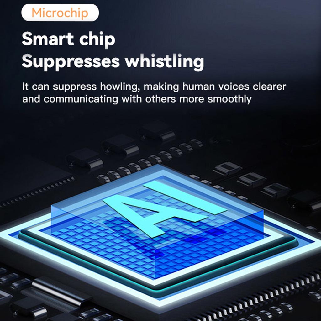 2in1 Neckband BT Wireless Earphones Hearing Aid Rechargeable Earphones and Hearing Aids Noise