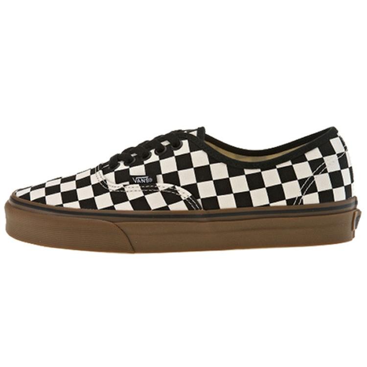 Vans Authentic  Checkerboard - Black Gum  Men s VN0004MKIBB EU 36