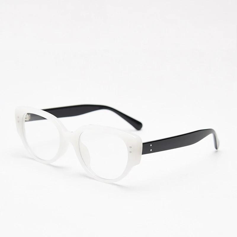 

New Brand Anti Blue Light Myopia Glasses Cat Eye Computer Eyewear Prescription Near Sight Diopter -1.0 To -4.0 For Women Men Plain glasses 0