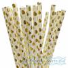 25Pcs/Bag Happy New Year Drinking Paper Straws Heart Foil Disposable Paper Staw Happy Birthday