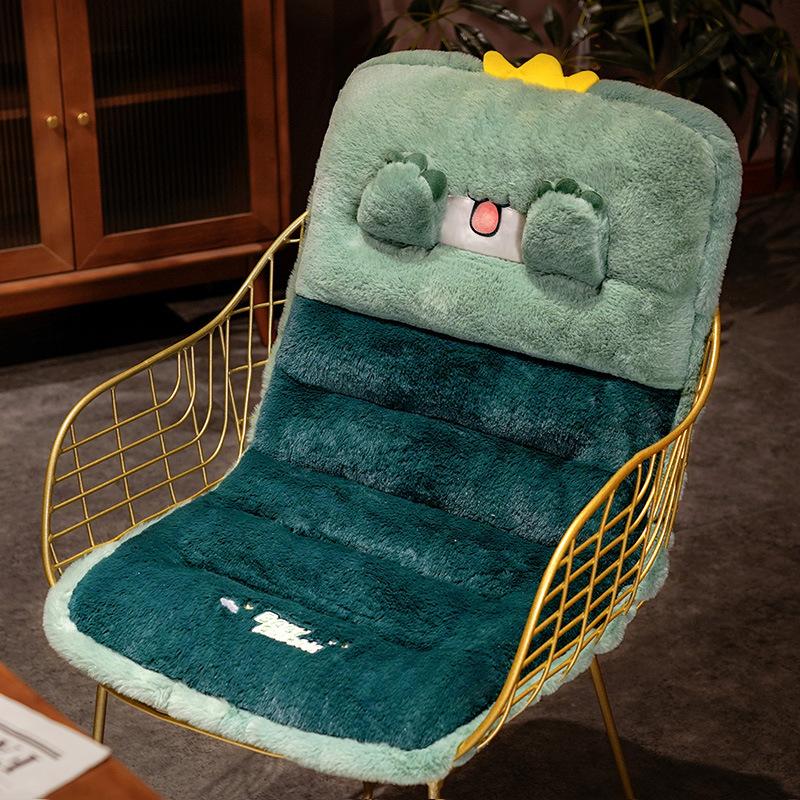 Cartoon Cute Seat Cushion Soft Thick Plush Back Cushion Antislip Office Chair Cushion Backrest Cushion Bedroom Floor Cushion