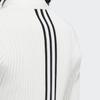 Adidas Einfarbige Baseballkragen-Jacke mit Reißverschluss und langen Ärmeln für Damen, Jacke Weiß HB3580
