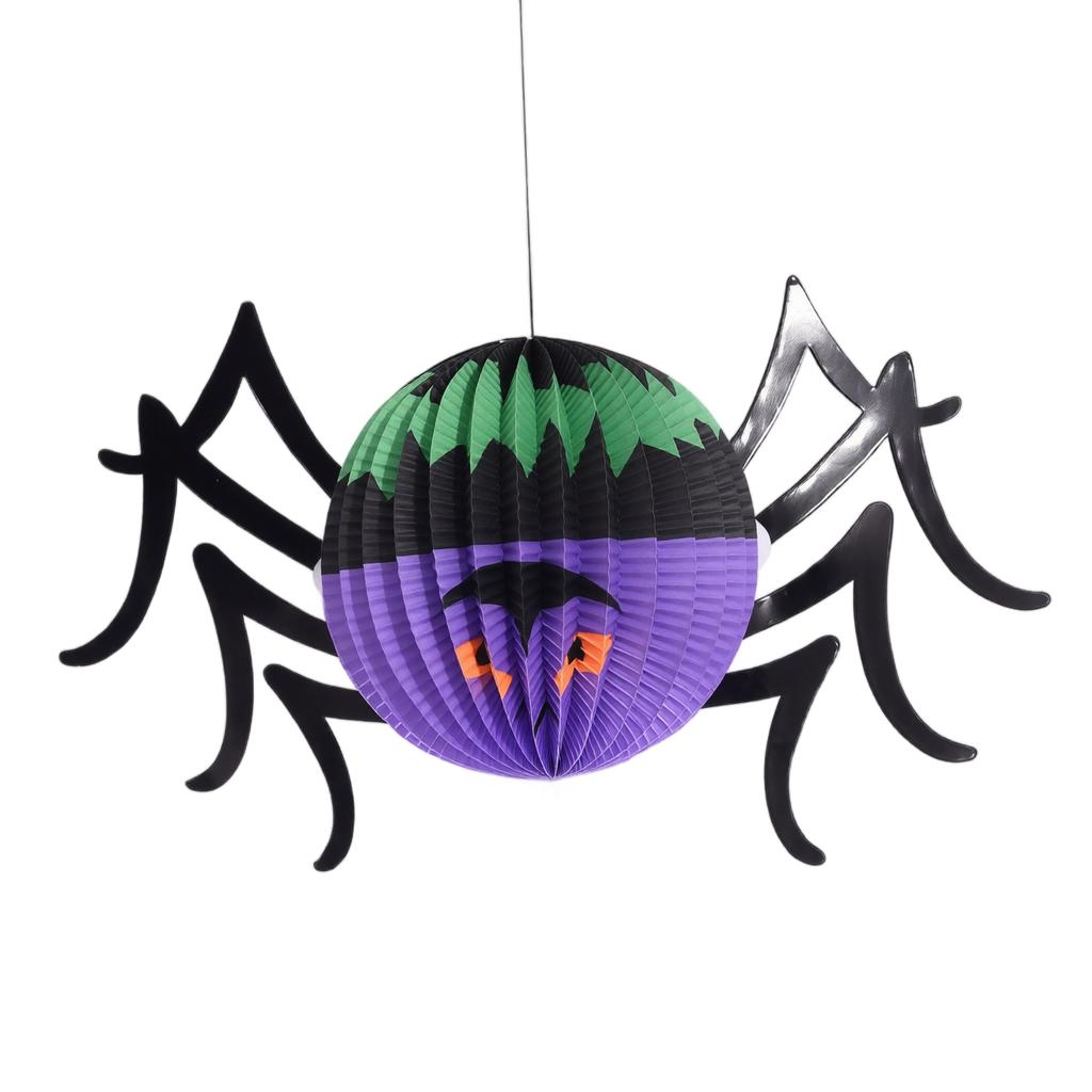 Halloween Paper Hanging Decorations Spider Bat Ghost Paper Lanterns Set for Indoor Outdoor Party Festival Hanging Ornaments