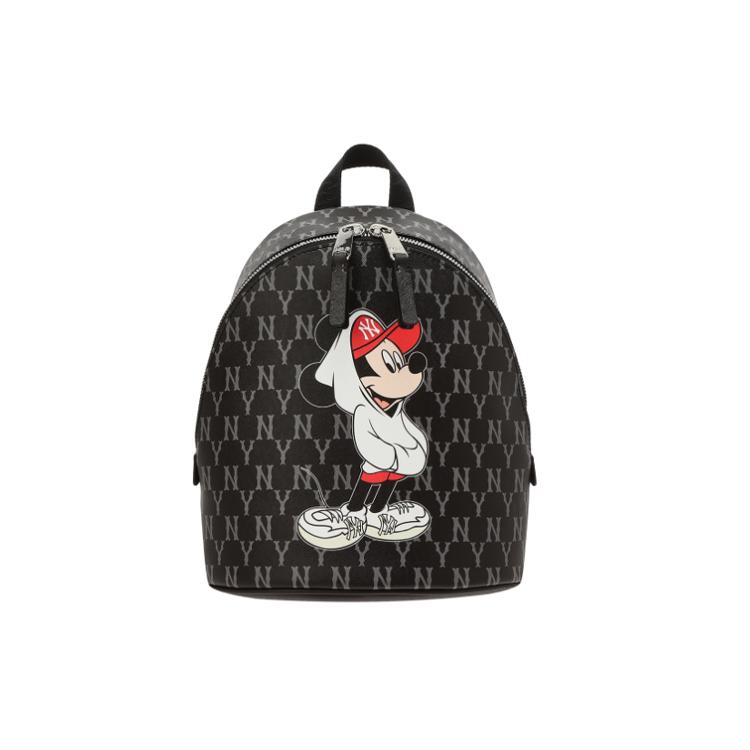

New MLB Disney, Collaboration Polyester Backpack Mini Women s Black 32BGK1011-50L 19.6*10.9*23.1CM