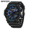 Fashion Sports Casual Electronic Man Watch Dual Digital Display Luminous Waterproof Multi-functional Watches for Men