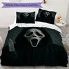 Scream Pattern Bedding uilt Set uilt Cover Pillowcase Home Decoration Birthday Gift (1 * duvet cover + 2 * pillowcase without core)