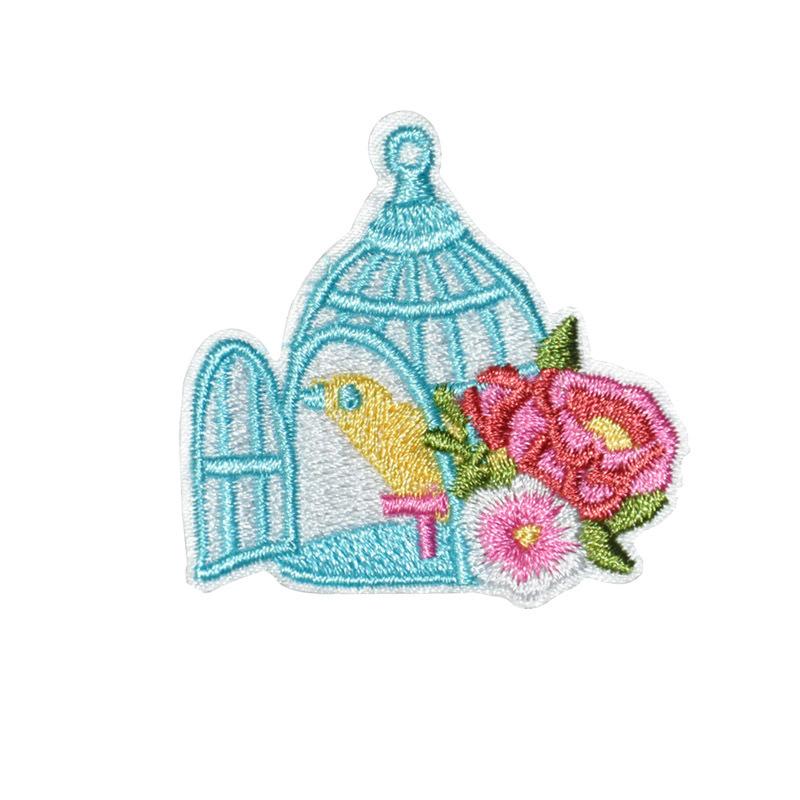 Adesivo Bordado para Computador Flor Adesivo de Tecido Adesivo de Tecido Bordado Acessórios de Vestuário Adesivo Bordado Adesivo Patch Bordado DIY
