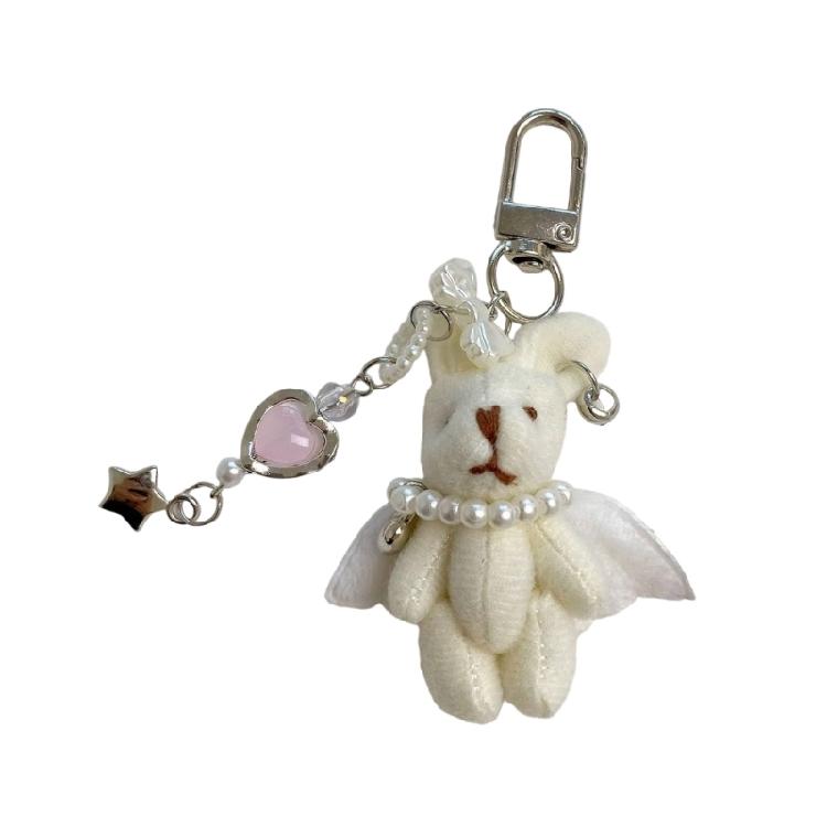 Delicate Rabbit Stuffed Keychain Multi Purpose Bag Accessory PP Cotton Filling Pendant Charm For Enthusiasts