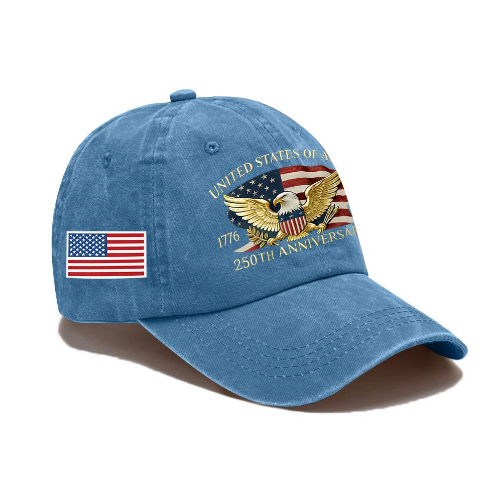 

Unisex Fashionable And Comfortable Printed Baseball Cap One Size синий