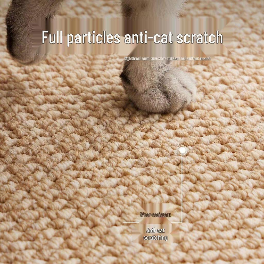 Imitation Sisal Non-Slip Entry Mat - Wear-Resistant, Easy-Clean, Dirt-Resistant Pineapple Ring Design Rug