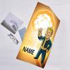 1pc NUKA-BOMBS Fallout Beach Towel with Custom Name, Beach/Swimming/Bath/Picnic/Camping Towel, Suitable for Seaside Beaches