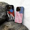 Handyhülle aus den USA für iPhone 17, 16, 15, 14, 13, 12, 11 Plus, Pro Max, XS, farbige silberne Handyhülle, Schutzhülle