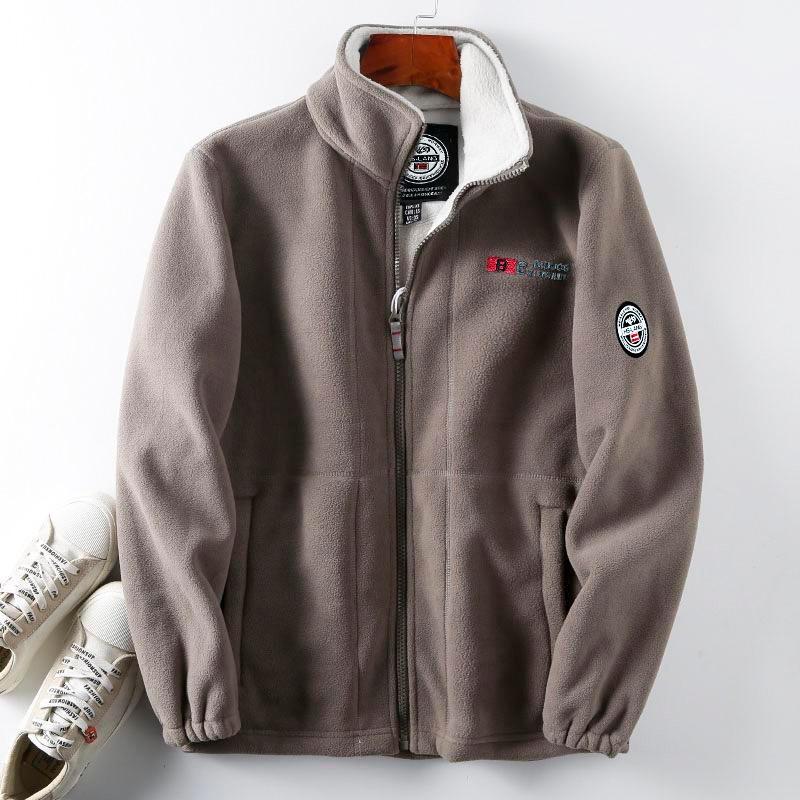 Bunda Podzimní a Zimní Pánská Oboustranná Vata Teplá Ležérní Volná Bunda