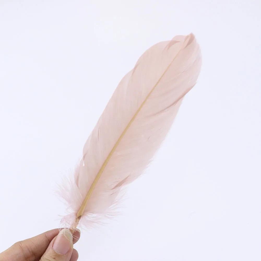 Premium White Swan Goose Feathers 15-20cm 50PCS/Lot 28 Colors for Jewelry Making Wedding Decor Crafts DIY Feather Accessories