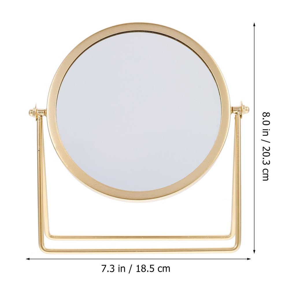 Slim Elegant Swivel Makeup Mirror Round Desktop Vanity Mirror for Makeup Application Skincare Grooming and Gift Use Tabletop
