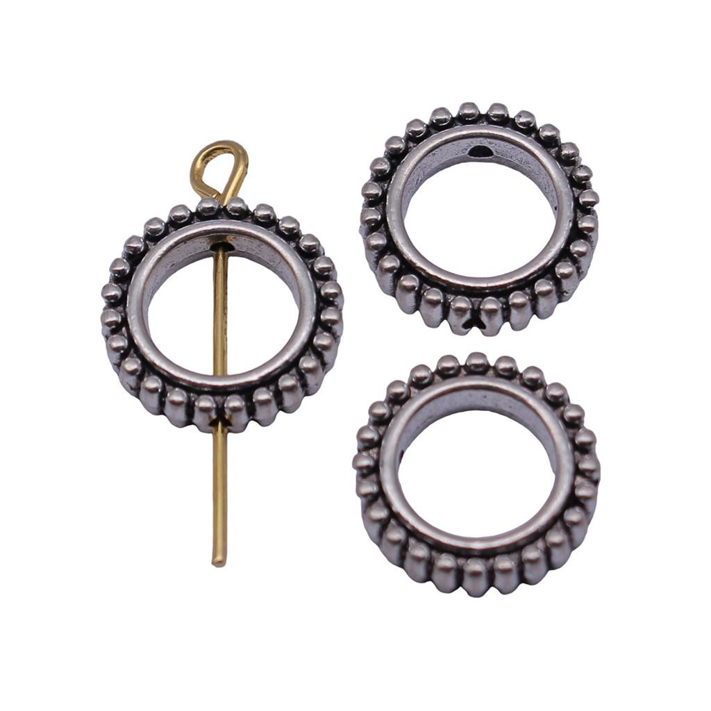 Openwork Beads Mini Hole Geometric Frames For Minimalist Jewelry Components