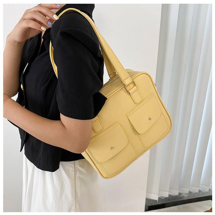 Large Capacity Women's Bag New Trendy Fashionable Style Handheld One Shoulder Commuter Bag Collent Student Classroom Bags