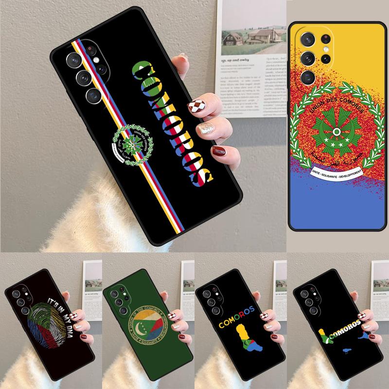 Comoros Flag Phone Case for Samsung Galaxy Note 10 Pro S26 Ultra S23 S24 FE S25 S21 S22 PLUS Shockproof Cove