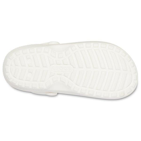 Crocs 203591 10m Classic Lined Clogs White Grey