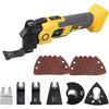 NEWONE Oscillating Tool Compatible with De-Walt 20V Battery Anti-vibration Oscillating Multi-Tool Kit with 3.6° Oscillation Angle,6 Variable