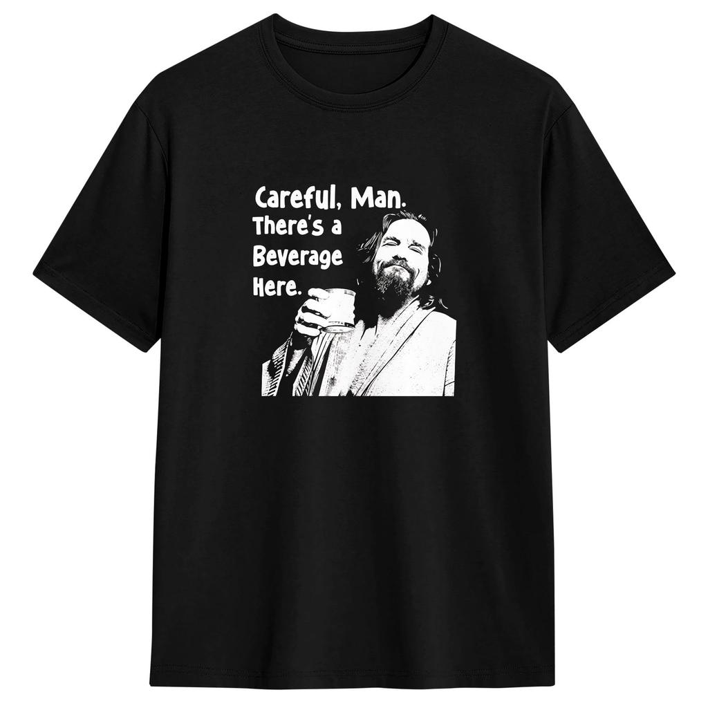 DDude The Big Lebowski TShirt Beach Cotton TShirts For Adult Leisure Pattern Tee Shirt Short Sleeve YK Basic Tees
