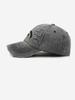 Single Pack Minimalist Casual Versatile Washed Baseball Cap with Fashion Embroidered Letters for Sun Protection