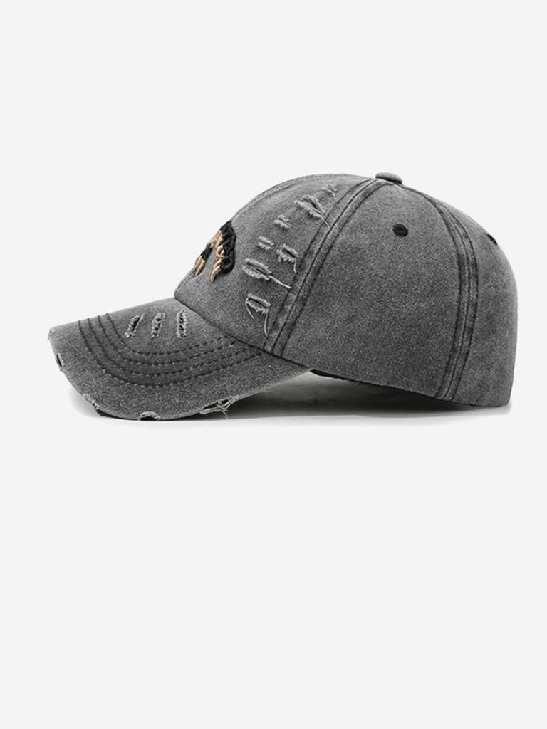 Single Pack Minimalist Casual Versatile Washed Baseball Cap with Fashion Embroidered Letters for Sun Protection
