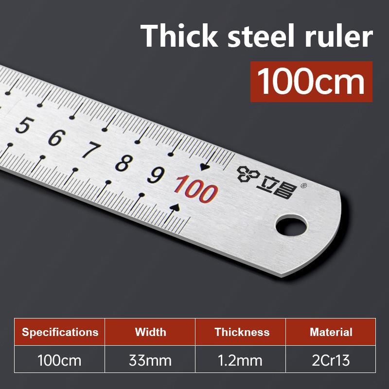 15-100CM Blendfreie Satiniertes Chrom Edelstahl Maschinisten Ingenieur Lineal Mit Teilungen In MM