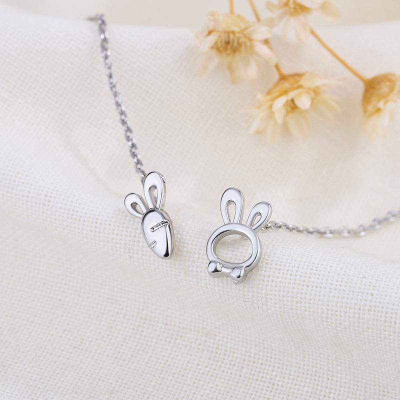 Sweet Asymmetric Rabbit And Carrot Threader Earrings For Women Unique Design Dangle Drop Ear Jewelry Fashion Accessories