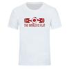 New Summer The World Is Flat Engine T Shirt Short Sleeve Custom Tshirt Style Unisex Oneck Cotton Tshirt Fashion Streetwear Tees