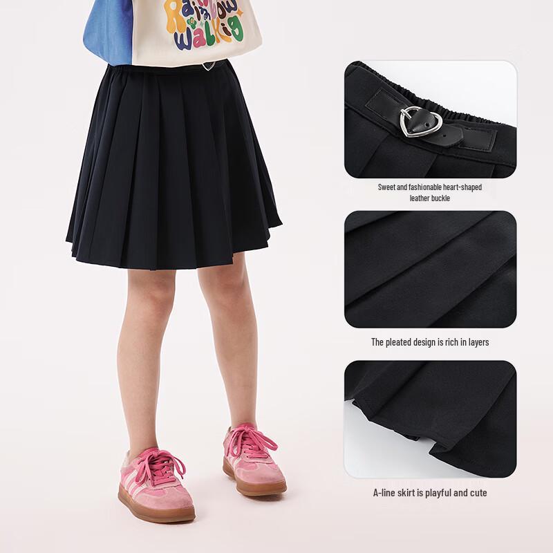Girls' A-Line Pleated Summer Skirt