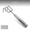 2Tooth Stainless Steel Hand Rake, Ergonomic Garden Tool for Loosening Soil, Weeding, Beach Clamming