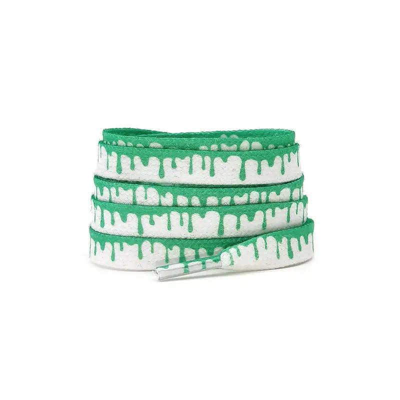 Colorful Mandarin Duck Powder Green Shoe Laces Af1 Ice Cream Shoelaces for Sneakers Flowing Shoelace Flower Ins Shoes Strings