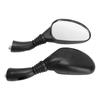 Pair Motorcycle Rear View Mirrors Reflectors Universal Replacement for GY6 150cc Mopeds Scooters