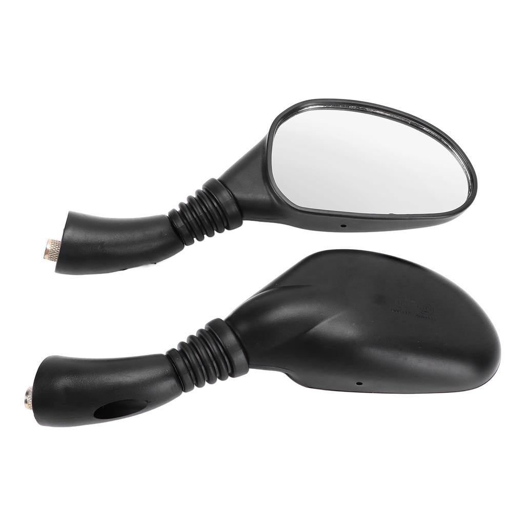 Pair Motorcycle Rear View Mirrors Reflectors Universal Replacement for GY6 150cc Mopeds Scooters