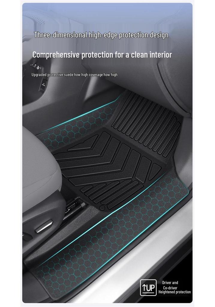 2026 Hongqi HS6 PHEV TPE Full Coverage Floor Mats - Custom Car Carpet Interior.