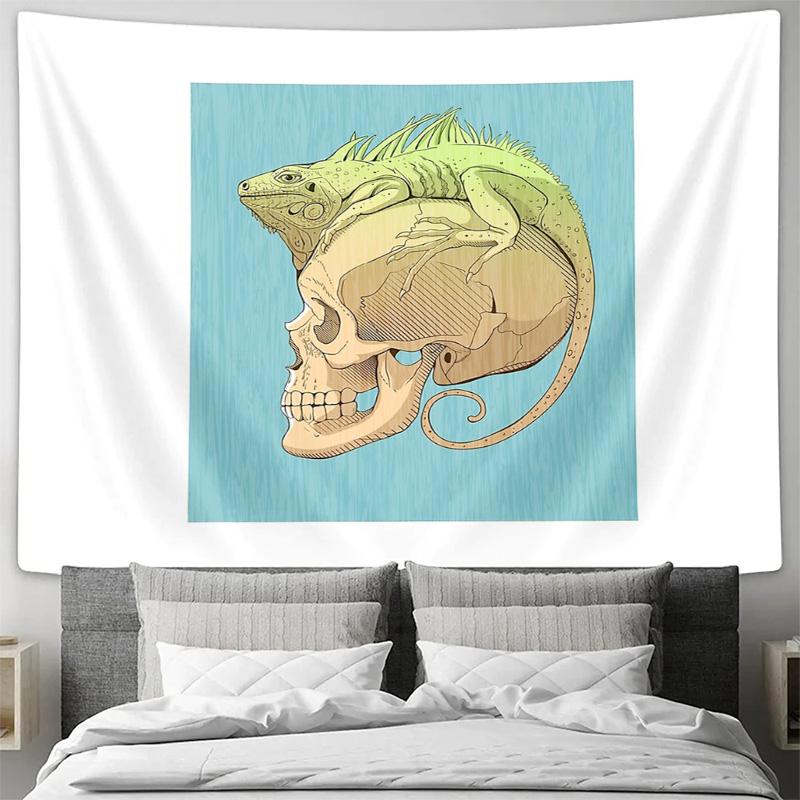 Lizard Wall Tapestry Forest Animal Nature Home Decor Room Hanging Tapestry Vintage Aesthetic Tapestry Wall Art Bedroom Decor