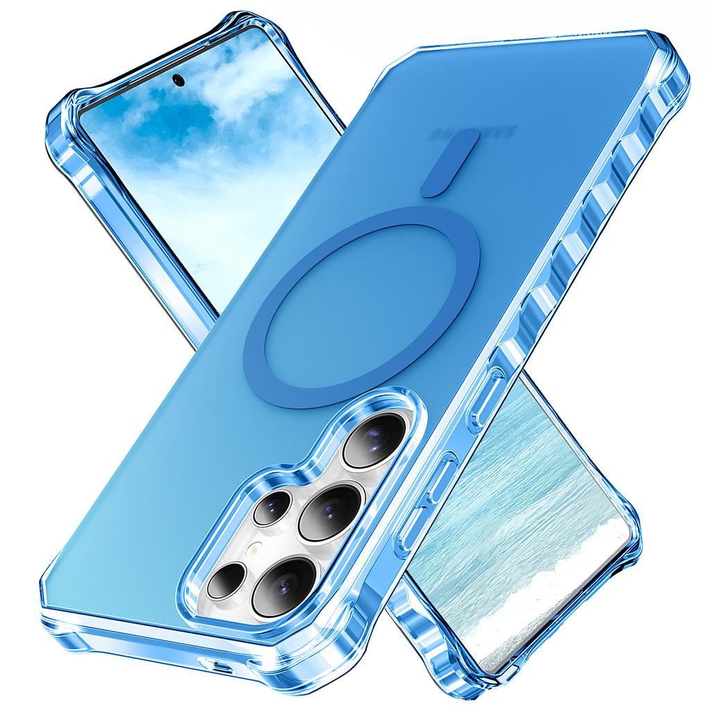 Applicable To Samsung S26Ultra Wave Magnetic Mobile Phone Case S25Ultra Matte S24Ultra Anti-drop Protective Case